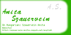 anita szauervein business card